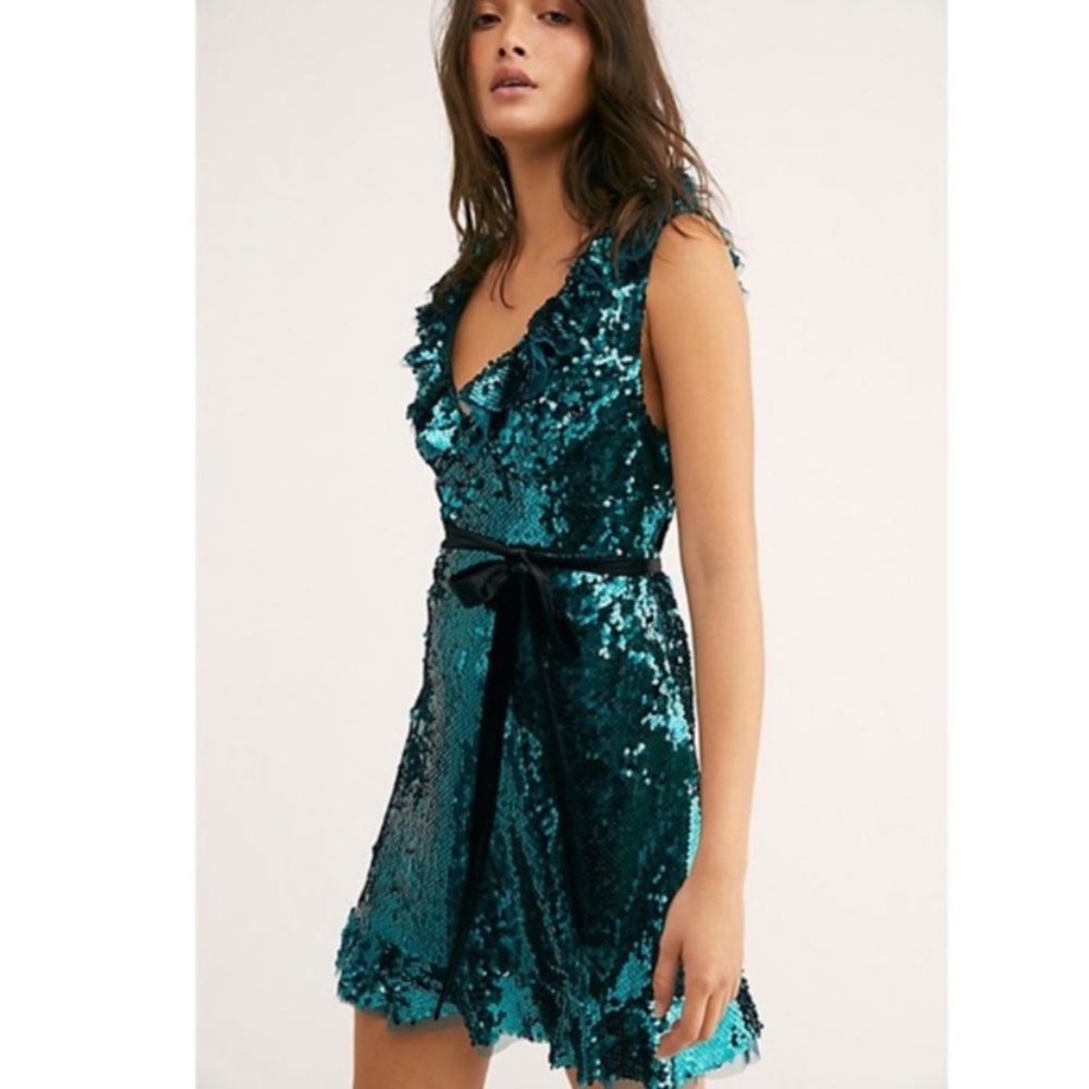 NWT Free People Sequin Siren Mini Dress